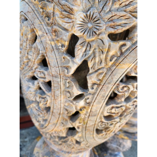 1970's Vintage Marble Vases- Set of 2 For Sale In Los Angeles - Image 6 of 12