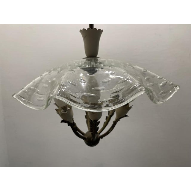 Vintage Pendant in Bronze and Murano Glass, 1950s For Sale - Image 12 of 16