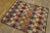 Wonderful Multi Color With Unique Symmetrical Design Antique American Hooked Rug For Sale - Image 4 of 12