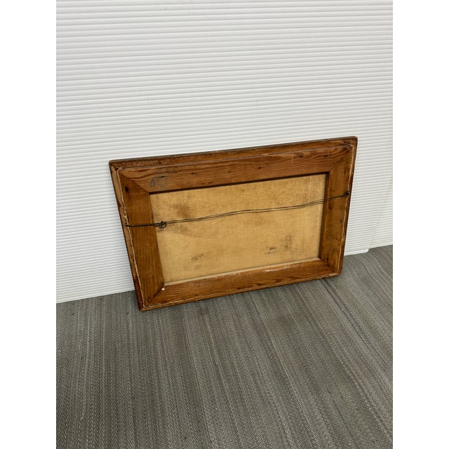 Circa 1958 H. Hansen "Picnic in Meadow" Original Painting, Framed For Sale In San Francisco - Image 6 of 12