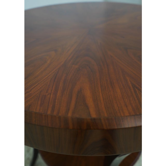 Jonathan Charles Round 2 Drawer Modern Design Lamp Table For Sale - Image 12 of 18