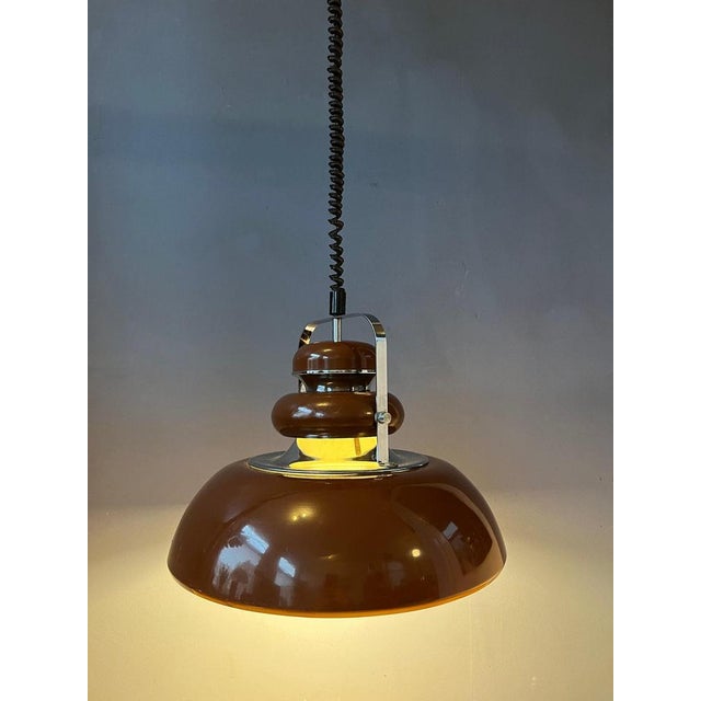 1970s Vintage Space Age Pendant Lamp by Anvia, 1970s For Sale - Image 5 of 11