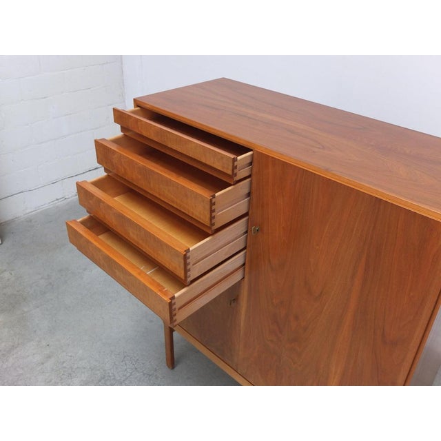 Vintage Abstracta Drawer Cabinet in Walnut by Jos De Mey for Van Den Berghe-Pauvers, 1960s For Sale - Image 13 of 18