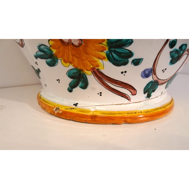 Italian Vase Majolica Ceramic from Proffessor Alfredo Santarelli, Perugia, Italy, 1950s For Sale - Image 18 of 18