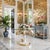 Late 20th Century Palm Beach Regency Parcel Gilt Monkey and Palm Tree Dining Table -Newly Painted For Sale - Image 14 of 14