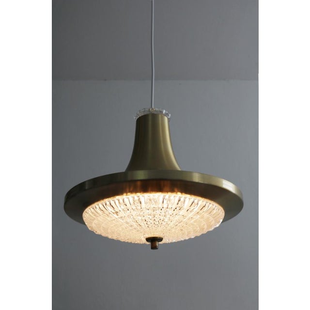 Pendant Lamp in Crystal Glass from Vitrika, Denmark, 1970s For Sale - Image 4 of 9