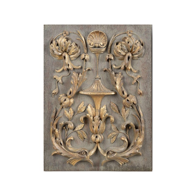 Renaissance Set of Three 19th Century Carved Panels, St. Peter's Rome Provenance, Renaissance Revival For Sale - Image 3 of 15