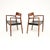 Mid-Century Modern Vintage Danish Model 57 Chairs from Niels Moller, 1960s, Set of 2 For Sale - Image 3 of 12
