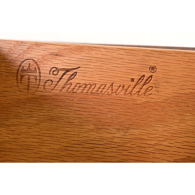 Thomasville French Regency Louis XVI Walnut and Burl Wood Gentleman's Chest, Circa 1960s For Sale - Image 11 of 15