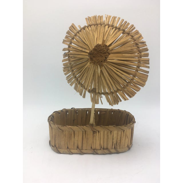 Vintage Tiki Hut Basket For Sale - Image 9 of 9