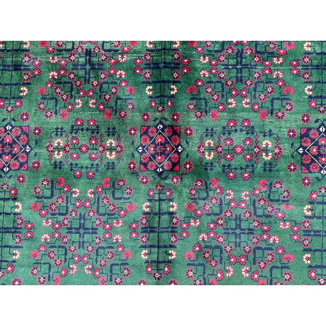 Green Khal Mohammadi Hand-Knotted Wool Rug - 6'5" X 10' For Sale - Image 9 of 13