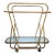 Swain Co. Modern Antique Brass Bar Cart For Sale