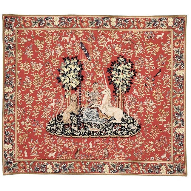 This beautiful tapestry is woven on a jacquard loom by skilled weavers, keeping alive the centuries old tradition of...