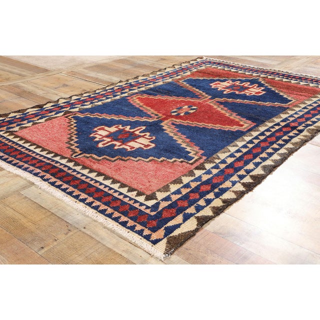 Textile Vintage Persian Lori Rug - 04'10 X 07'03 For Sale - Image 7 of 9