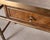 Wood Mastercraft Etched Bronze Burlwood Console or Writing Desk 6 Ft For Sale - Image 7 of 18