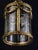 Antique French Louis XVI Style Gilt Bronze Hanging Lantern with Faceted Glass For Sale - Image 6 of 10