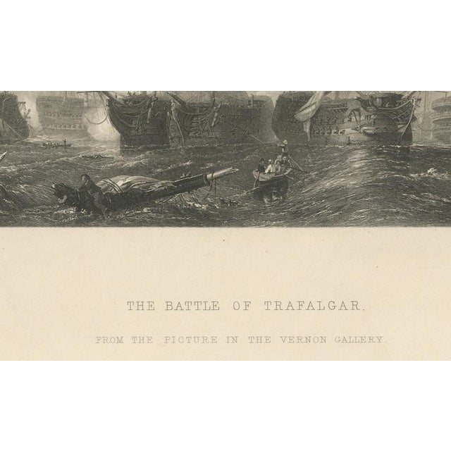Clarkson Frederick Stanfield, The Battle of Trafalgar, Admiral Nelson & British Fleet, 1805, Engraving For Sale - Image 4 of 11