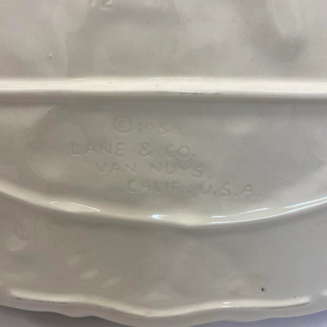 Ceramic 1958 Lane & Co. California Pottery Oversized Turkey Serving Platter For Sale - Image 7 of 8