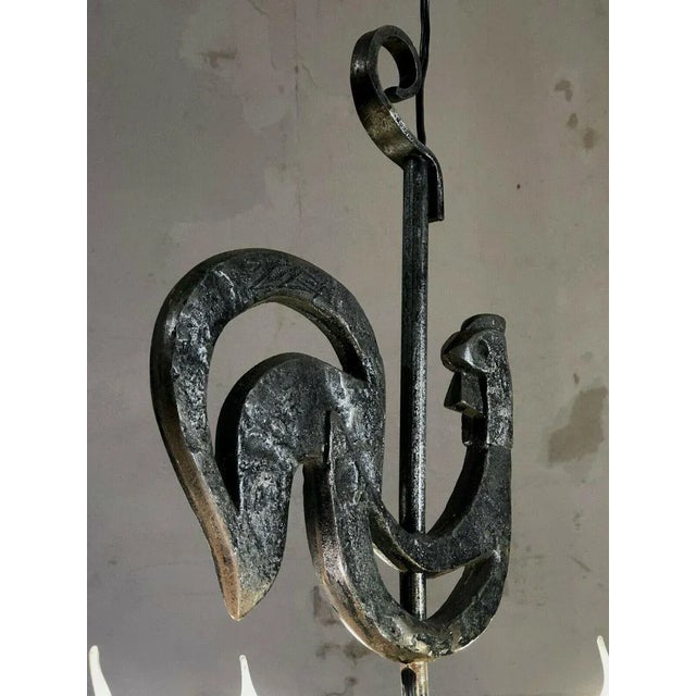 Suspension Lamp by Jean-Pierre Ryckaert for Le Dauphin, France, 1950 For Sale - Image 4 of 10