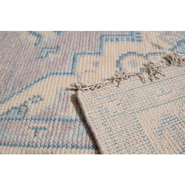 Contemporary 8x10 Gray Hand-Knotted Wool Softened Medallion Classic Traditional Carpet Rug For Sale - Image 3 of 5