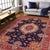 Tribal 1990s Bohemian Super Kazak Blue & Red Wool Rug - 8'9'' X 12'4'' For Sale - Image 3 of 8