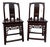 19th Century Pair of Chinoiserie Style Carved Wood Hall Chairs For Sale