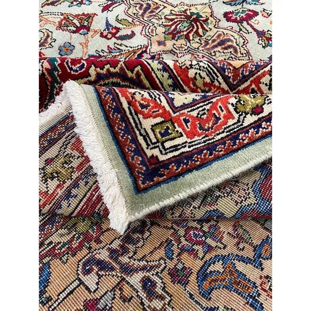 Traditional 1970s Old Persian Tabriz Area Rug 7’10” X 11’4″ For Sale - Image 3 of 13