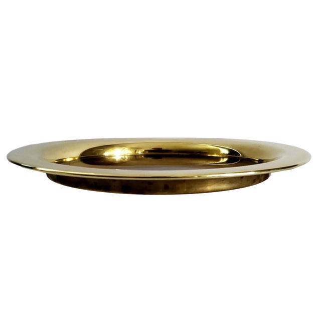 1970s Tray Lucite Tortoise Shell & Brass For Sale - Image 5 of 11