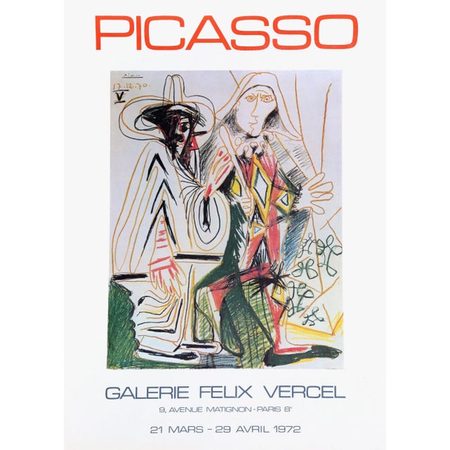 Galerie Felix Vercel Pablo Picasso Year: 1972 Medium: Poster Edition: N/A Size: 27.5 x 19.75 in. (69.85 x 50.17 cm) Framed...