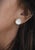 14k Gold Kabana Carved Mother of Pearl Sand Dollar Pierced Post Earrings, A Pair For Sale - Image 14 of 15