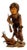 1920 Rustic Black Forest Root Wood Hunter Figurine For Sale