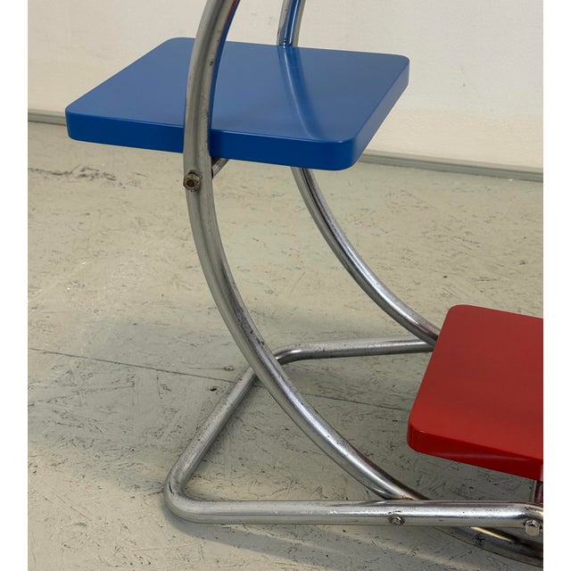 Functionalist Chrome Plant Stand, 1930s For Sale - Image 4 of 12