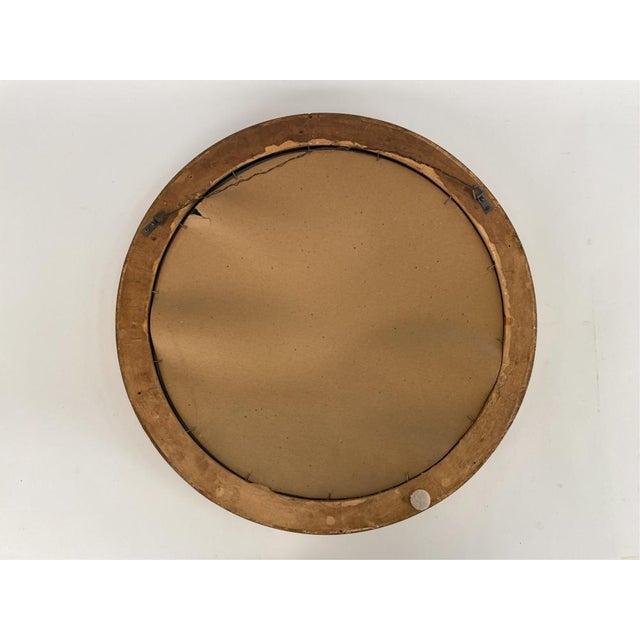 Vintage Giltwood Regency Style Convex Bullseye Mirror For Sale In New York - Image 6 of 6