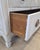 Blue Vintage Swedish Rococo Style Chest of Three Drawers With Brass Hardware For Sale - Image 8 of 14