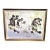 1980s Hershey Park Carousel Horses, Original Watercolor Painting, Nancy Strailey Original, Beautifully Framed (44x32.5) For Sale