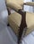 Mid 20th Century Mid-Century Mission Arts & Crafts Wood Upholstered Armchair With Nailhead Trim For Sale - Image 5 of 17