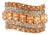 Late 20th-Century 14k Yellow Gold Spessartite Garnet, Citrene and Diamond Ring, Size 8 For Sale