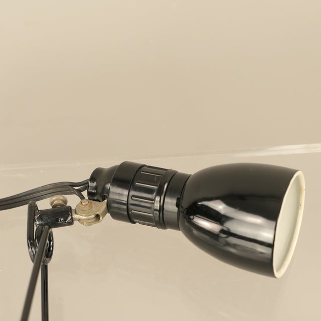 Metal Bauhaus Workshop Lamp with Clamp Mechanism, Germany, 1930s For Sale - Image 7 of 17