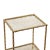 French Brass Two Tier Side Table For Sale - Image 3 of 4