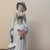 Vintage Mid-Century Glazed Porcelain Figurine of a Victorian Lady With Parasol For Sale - Image 12 of 12