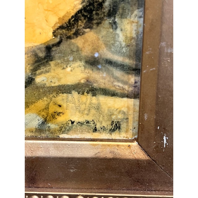 A. Avner Original Expressionist Portrait Painting in Antique-Style Giltwood Frame, Estate Provenance For Sale In West Palm - Image 6 of 6