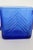 Mid 20th Century Hazel Atlas Cobalt Blue Glass Sugar Bowl and Creamer Set Chevron Pattern For Sale In Miami - Image 6 of 14