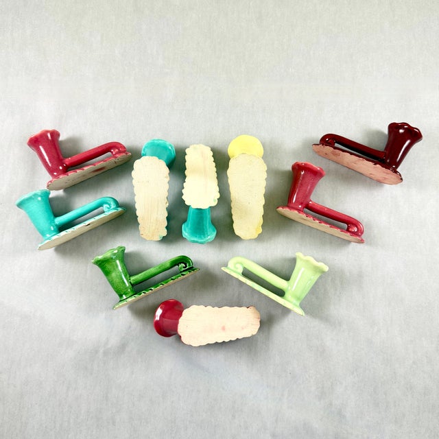 French Vallauris Flower Vase Knife Rests, a Set of Ten For Sale - Image 14 of 15