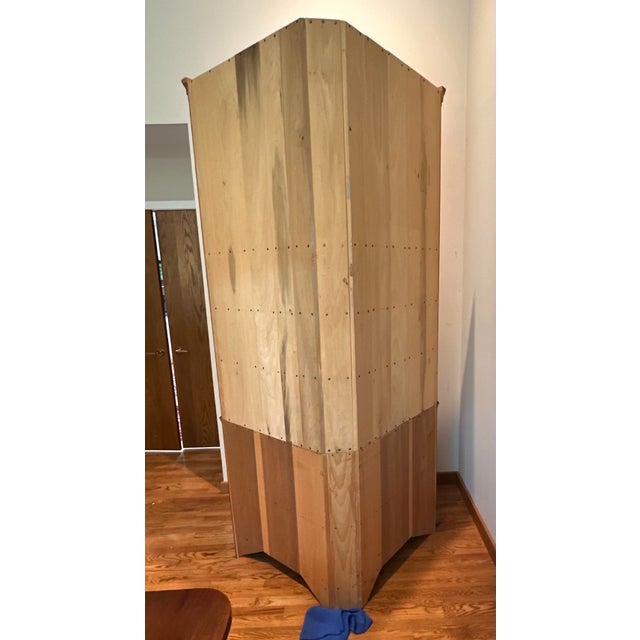 Custom Made Cherry Corner Cabinet For Sale - Image 9 of 9