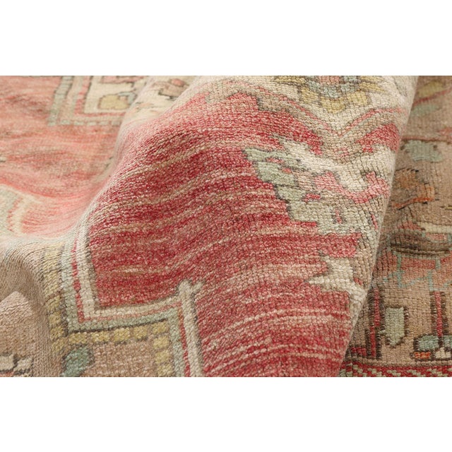 Vintage Turkish Oushak Rug, 07'01 X 10'04 For Sale In Dallas - Image 6 of 10