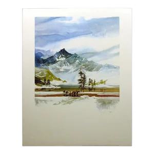 Michael Atkinson "Long Way Home" Hand Signed and Numbered Print with Horses and Mountains
