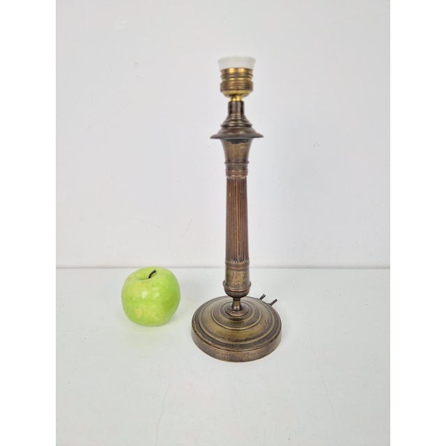 Vintage Empire Bronze Table Lamp, France, 1890s For Sale - Image 5 of 10