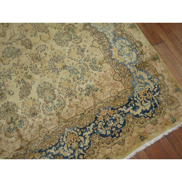 Late 20th Century Zabihi Collection Traditional Floral Persian Kirman Room Size Rug - 7'3" x 10'2" For Sale - Image 17 of 18