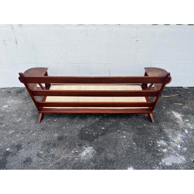 American 1930s Rare Transitional Modern Colonial Creations Paddle Arm Sofa by Herman DeVries for Cushman of Vermont For Sale - Image 3 of 11