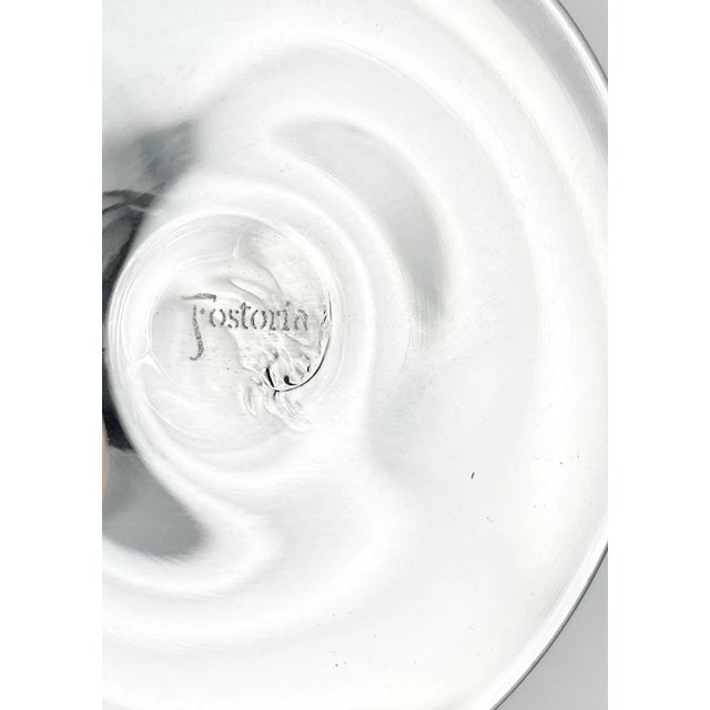 Fostoria Glass Company 1950s Fostoria “Richmond” Set of 3 Coupe Champagne Glasses For Sale - Image 4 of 4